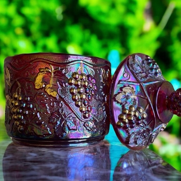 Fenton Other - FENTON ART GLASS LTD EDITION PRESIDENT’S COLLECTION COVERED BOX W/ GRAPE…